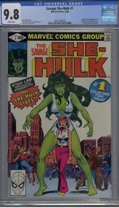 CGC 9.8 The Savage She-Hulk #1 Major Key
