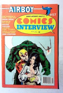 David Kraft's Comics Interview Airboy #57 1988 Fictioneer Chuck Dixon Comic