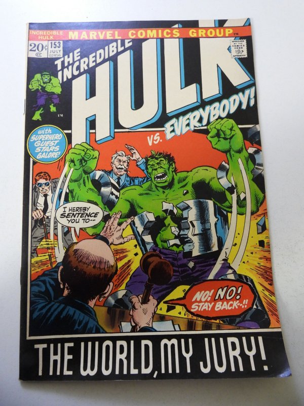 The incredible Hulk #153 (1972) FN- Condition