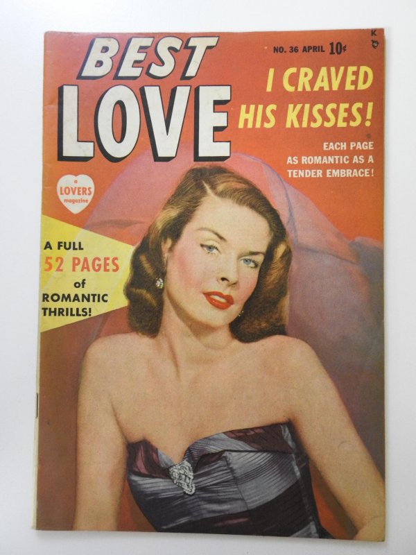 Best Love #36 (1950) Rare Romance Comic! Beautiful Fine Condition!