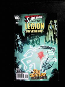 Supergirl & The Legion of Super-Heroes #19  DC 2006 VF/NM Signed Waid & Kitson