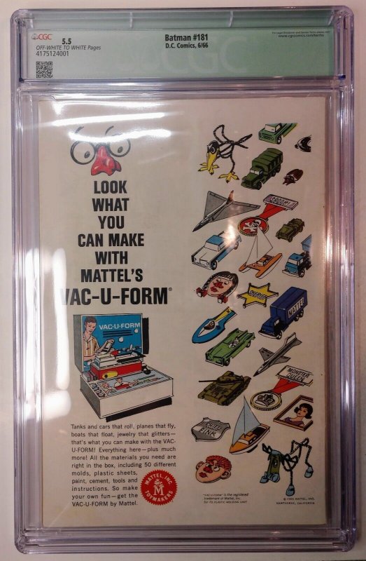 Batman #181 1st app of Poison Ivy (Missing Centerfold)