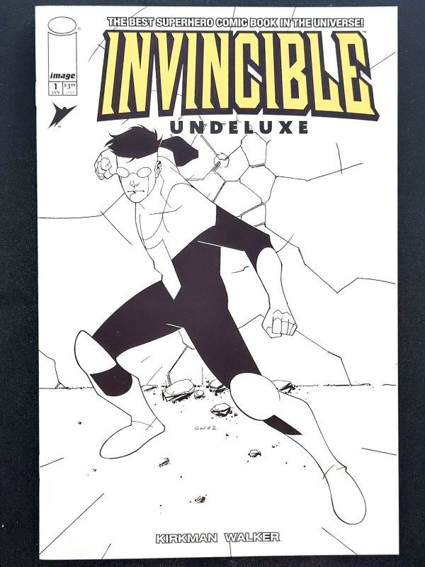 Invincible #1 Undeluxe Cover (2003) NM blk & white Variant