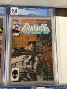 The Punisher Limited Series 1 2 3 4 5 1-5 All Cgc 9.8 White Pages Marvel Set 