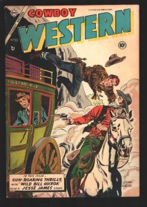 Cowboy Western #50 1954-Charlton-Dick Giordano cover art-Jesse James-Wild Bil...