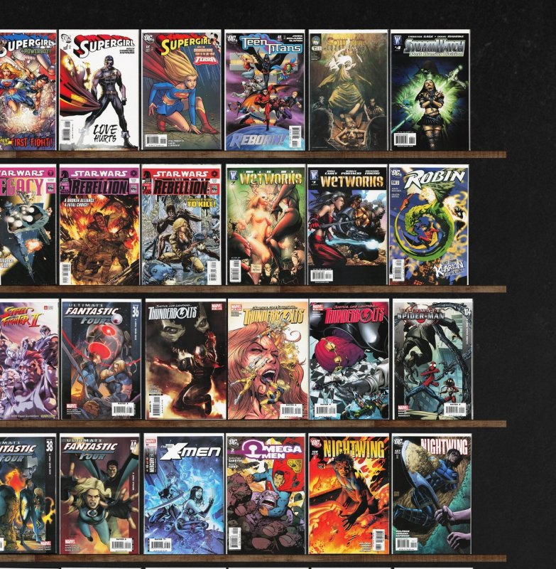 Huge Lot 150+ Comics with Ultimate Spider-Man, Wetworks, The Omega Men & More!