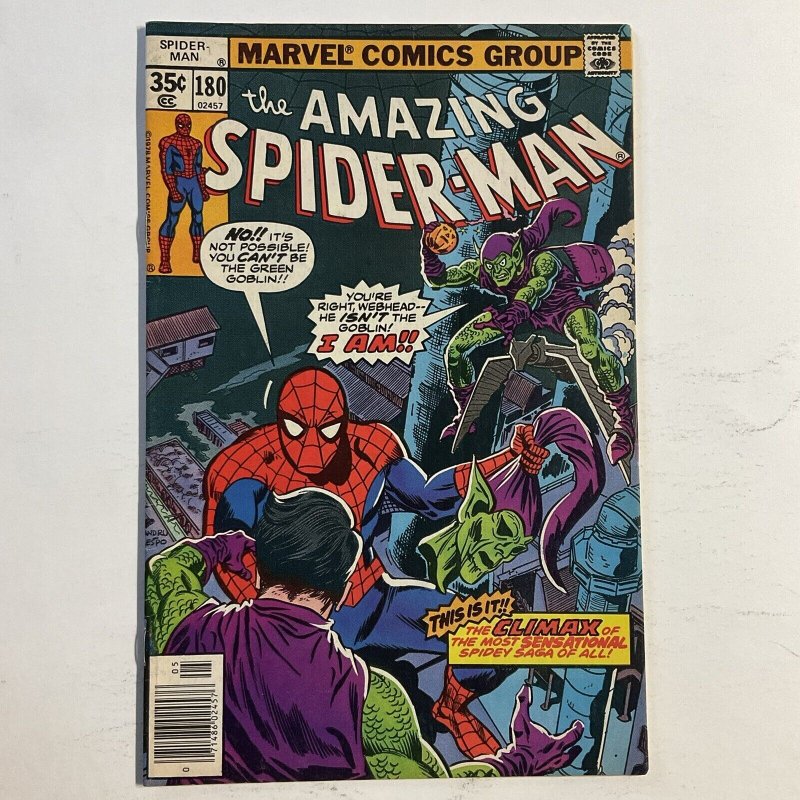 Amazing Spider-Man 1978 180 Marvel FN/VF fine/very fine 7.0 Newsstand