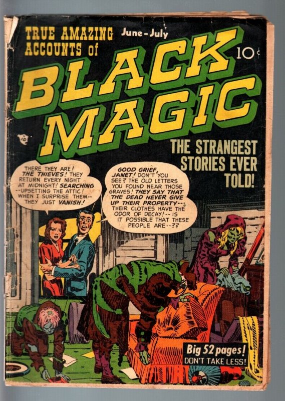 BLACK MAGIC COMICS #5-1951-JOE SIMON & JACK KIRBY PRE-CODE HORROR ART-G G
