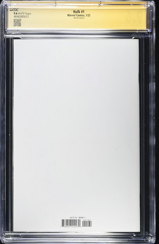 Hulk (2022) # 1 (CGC 9.6 SS) Signed & Sketch Tim Vigil * Marvel Comics * Cates