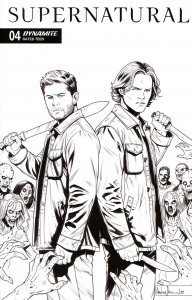 Supernatural (Dynamite) #4F VF/NM ; Dynamite | 1:10 Variant B&W