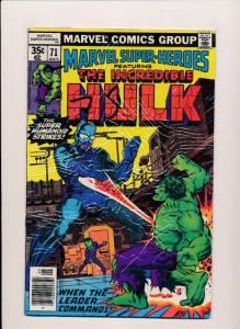 Marvel Super Heroes Featuring THE INCREDIBLE HULK #71/73/77 VG (SRU582)