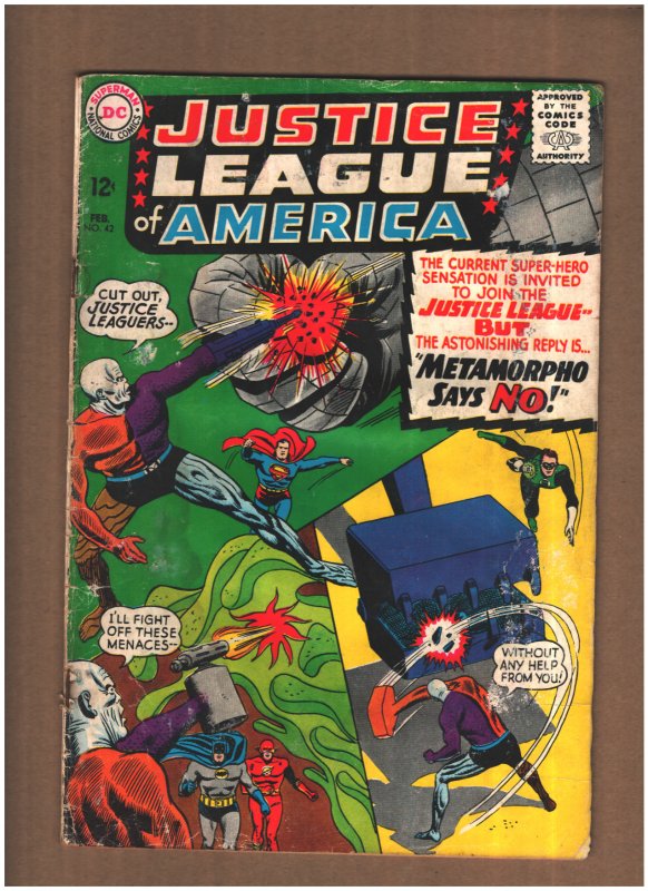 Justice League of America #42 DC Comics 1966 READER COPY ONLY Batman Superman