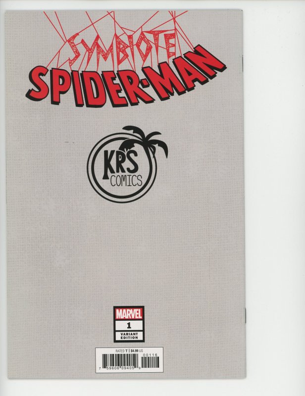 Symbiote Spider-Man 1 Mary Jane Tyler Kirkham Variant 9.0 (our highest grade)