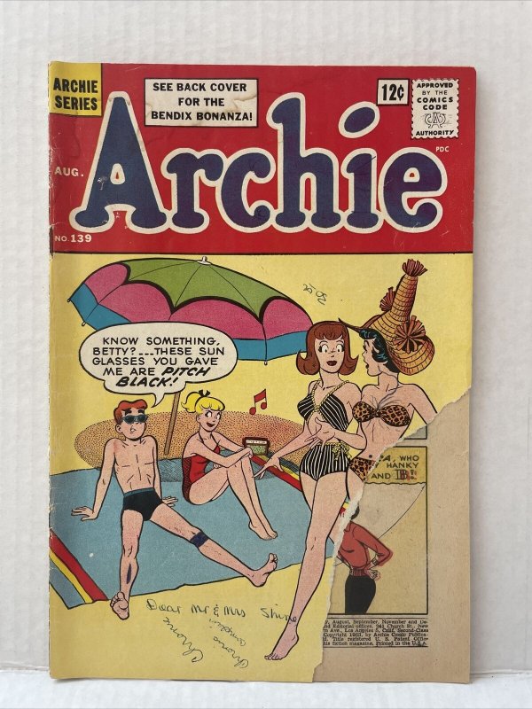 Archie #139 1963 Archie Series