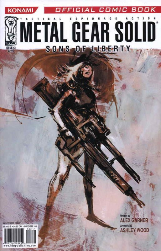 Metal Gear Solid: Sons of Liberty #2 VF/NM; IDW | Konami Ashley Wood - we combin 