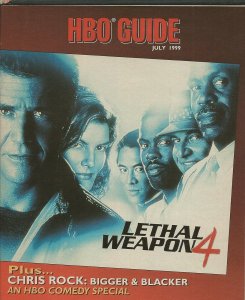 ORIGINAL Vintage July 1999 HBO Guide Magazine Lethal Weapon 4 Chris Rock Bigger