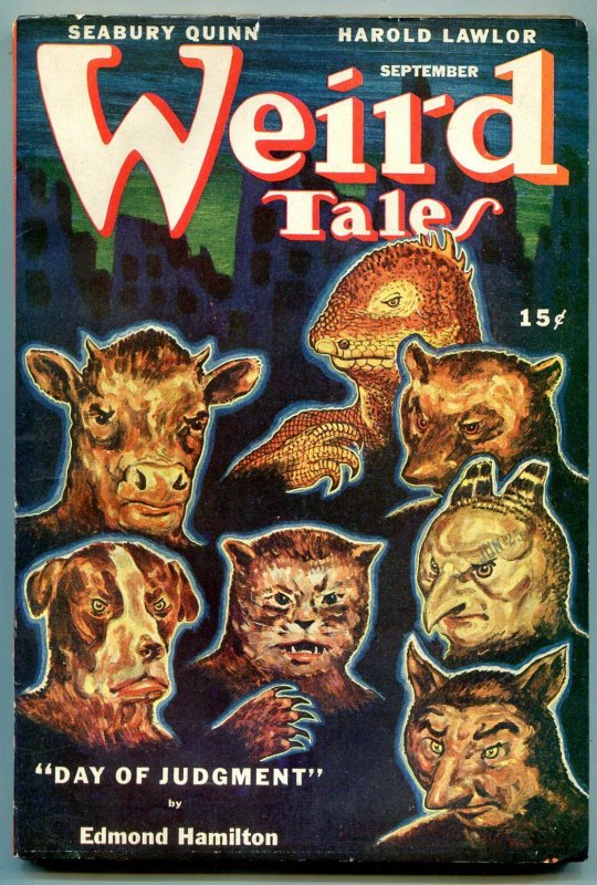 Weird Tales Pulp September 1946- Day of Judgement- VF