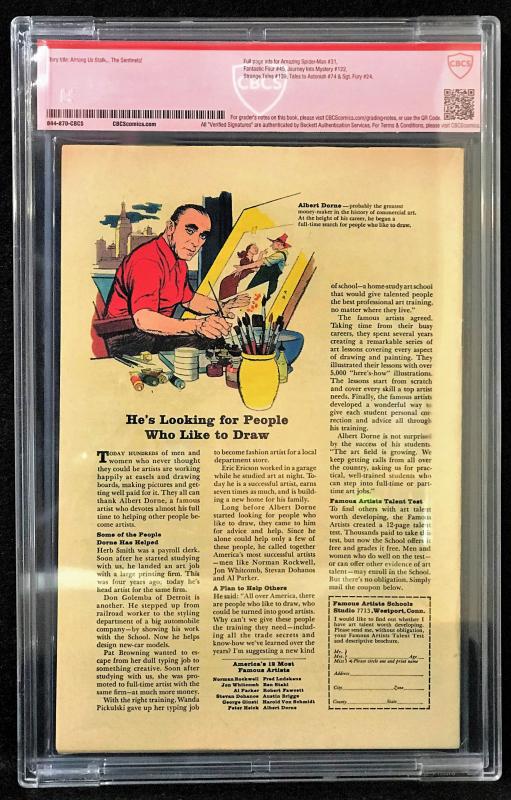 X-Men #14 (Marvel, 1965) CBCS 5.5 Jack Kirby verified Signature