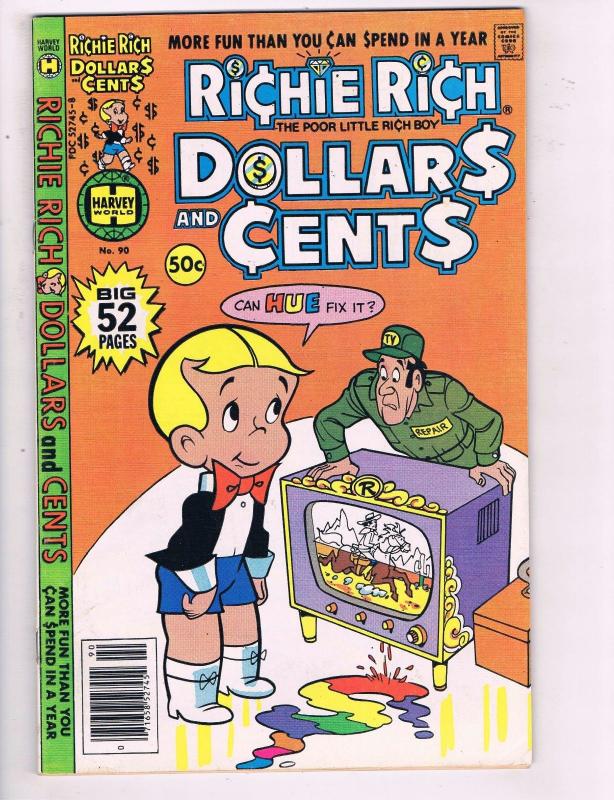 Richie Rich Dollars & Cents #90 VF Harvey World Comic Book DE8