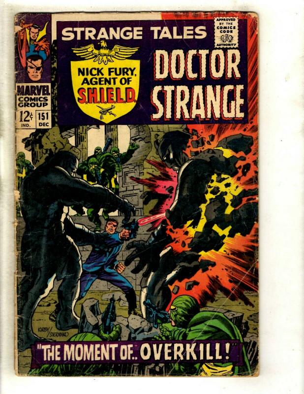 Strange Tales # 151 VG Marvel Comic Book Doctor Strange Nick Fury Shield GK3