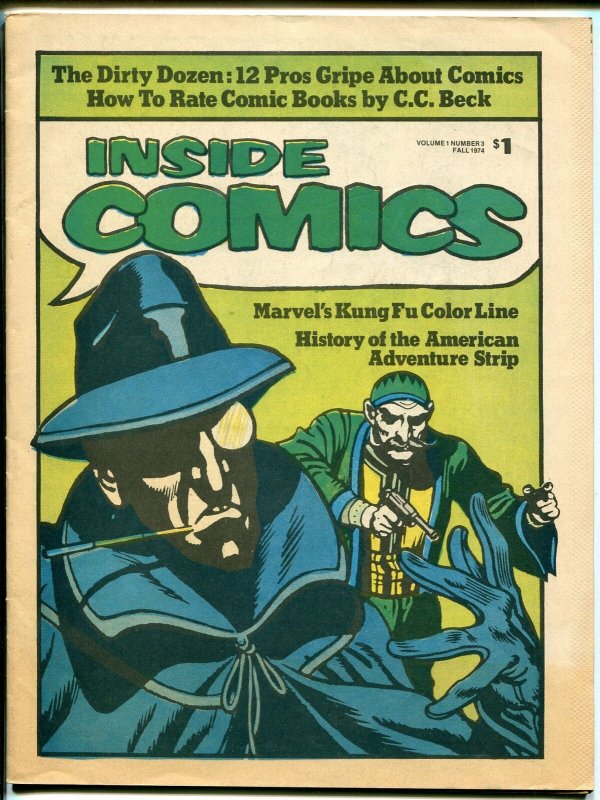Inside Comics #3 1974-comics-code-Jim Steranko-Neal Adams-Kaluta-FN