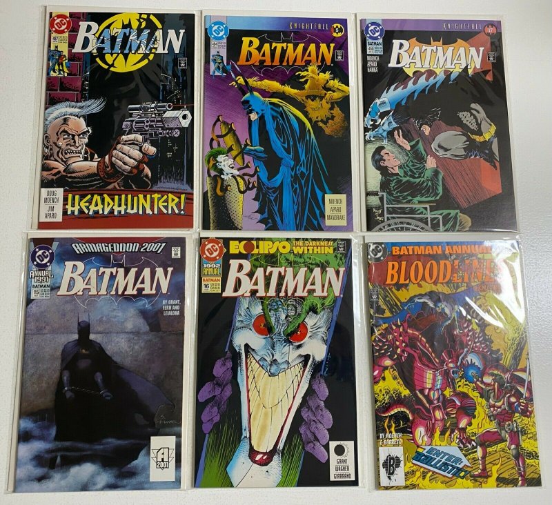 Batman lot #452-499 DC 1st Series 38 pieces average 7.0 (range 6-8) (1990-'03)