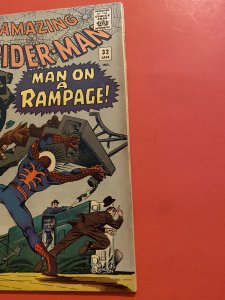 The Amazing Spider-Man #32 (1966) a man on a rampage