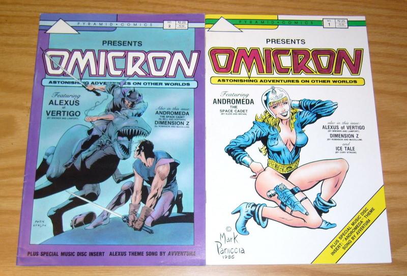 Omicron: Astonishing Adventures on Other Worlds #1-2 FN complete series - scifi