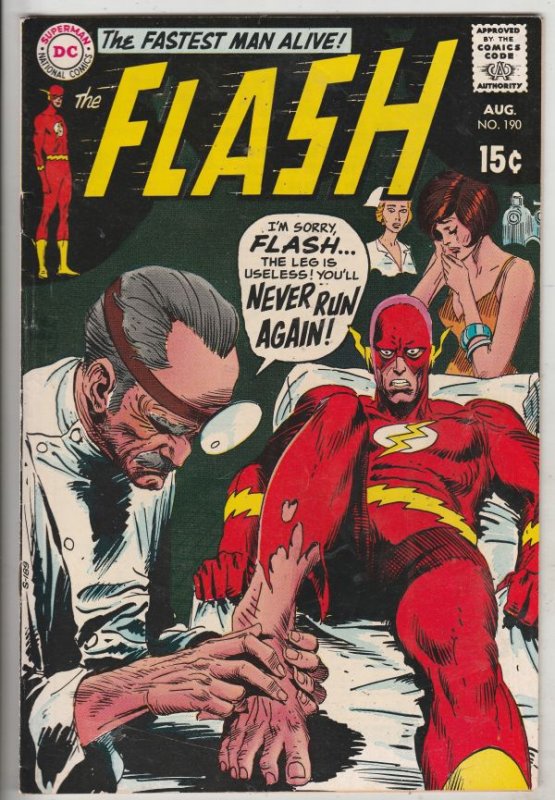 Flash, The #190 (Aug-69) FN/VF+ High-Grade Flash