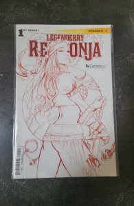 Legendary Red Sonja #1 2018 ComicsPro Blood Red Joe Benitez Variant