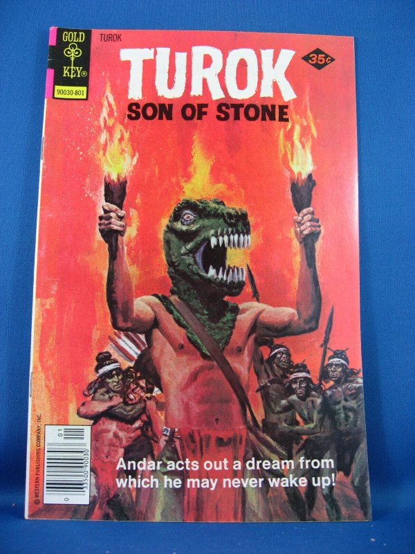 TUROK SON OF STONE 113 Fine VF  Gold Key 1978 Dinosaur Cover