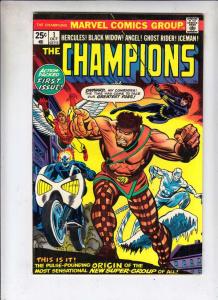 Champions, The #1 (Oct-75) VF/NM+ High-Grade Ghost Rider, Hercules, Black Wid...