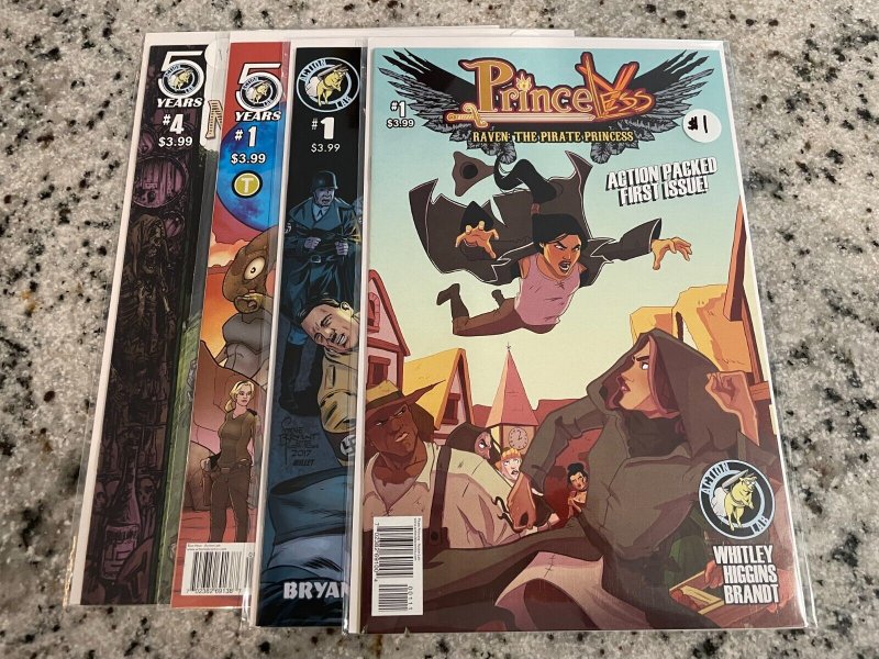 4 Action Lab Comics Princeless 1 Athena 1 Blue Hour 1 House Montresor 4 24 J801 