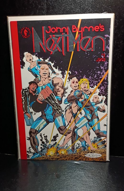 John Byrne's Next Men #1 (1992) 1st Print [silver foil]