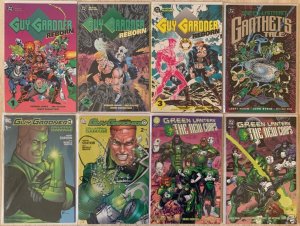 LOT OF 8 GREEN LANTERN GRAPHIC NOVELS: GUY GARDNER: REBORN, GANTHET'S TALE, MORE