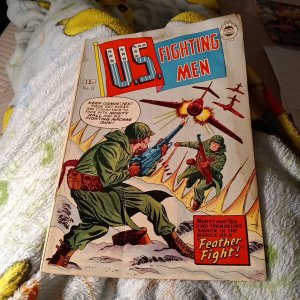 1963 U.S. FIGHTING MEN #11 I.W./ Super Comics Silver age war Feather Fight