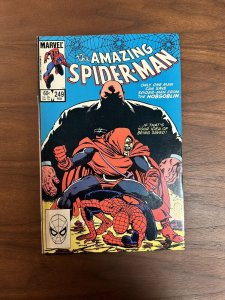 Amazing Spider-Man #249 FN+ “Secrets”! John Byrne Hobgoblin Cover(Marvel 1984)