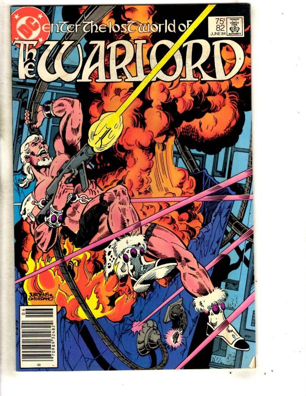 Lot Of 6 Warlord DC Comic Books # 67 74 80 82 124 + Annual 1 Mike Grell JG6