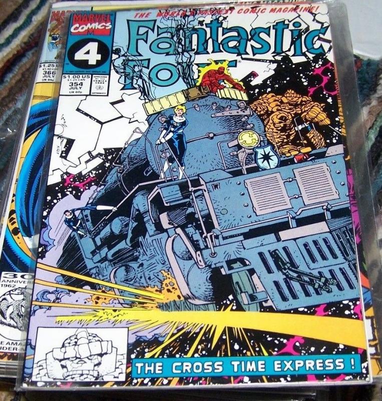 FANTASTIC FOUR #354 1991 Marvel  cross time express 