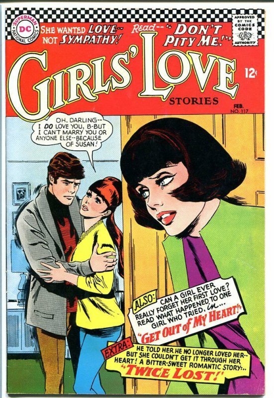 GIRLS' LOVE STORIES #117-DC ROMANCE-GREAT COVER-NICE FN