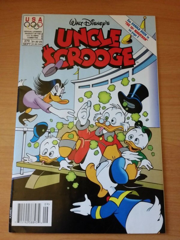 Walt Disney's Uncle Scrooge #270 ~ NEAR MINT NM ~ 1992 Disney Comics 