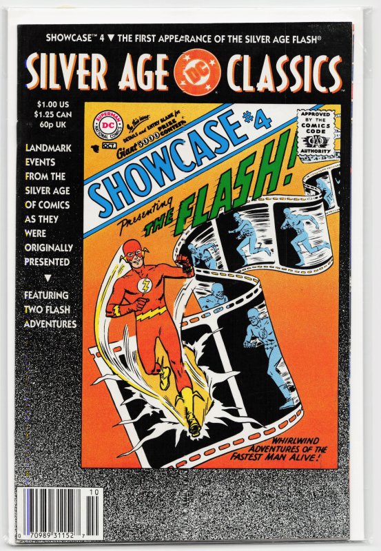 Showcase #4 Silver Age Classics Cover (1992) The Flash [Key Issue]