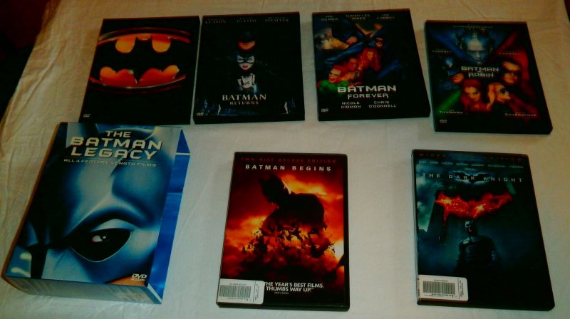 Batman Legacy box set + Batman Begins Dark Knight (set of 6 DVDs)