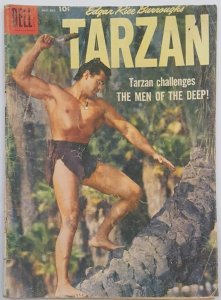 Edgar Rice Burroughs TARZAN #109 Dell Nov 1958 2.0 GD Jungle Comic Photo Cover