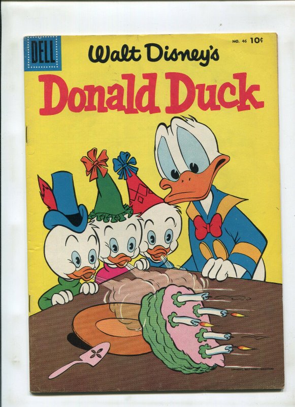 WALT DISNEY'S DONALD DUCK #46 (8.5) SECRET OF HONDORICA BY CARL BARKS! 1956