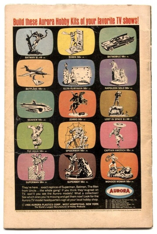 Strange Tales #155 1967- Dr Strange- Nick Fury VG-