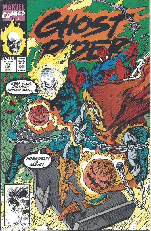 Ghost Rider #17 (Sept 1991) - co-starring Spider-Man - versus Hobgoblin