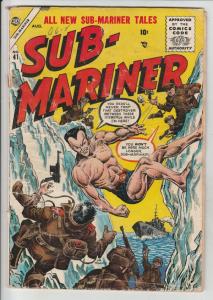 Sub-Mariner Golden-Age #41 (Aug-55) VG Affordable-Grade Sub-Mariner (Prince N...