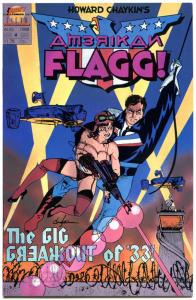 AMERICAN FLAGG #1 2 3 4 5 6, 8 9, NM-, Howard Chaykin. Agent, Spy, 1988