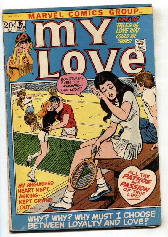 My Love #16 1972-Marvel-tennis cover-Syd Shores-John & Sal Buscema